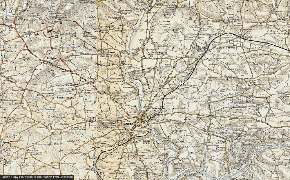 Old Map of Glanafon, 1901-1912 in 1901-1912
