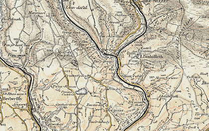 Old map of Glandwr in 1899-1900