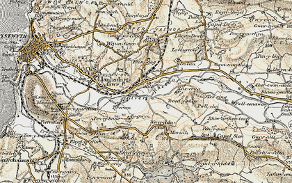 Old map of Glanrafon in 1901-1903