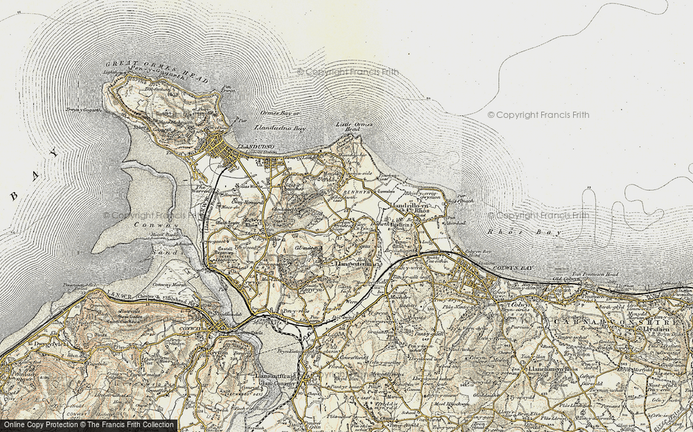 Old Map of Glanwydden, 1902-1903 in 1902-1903