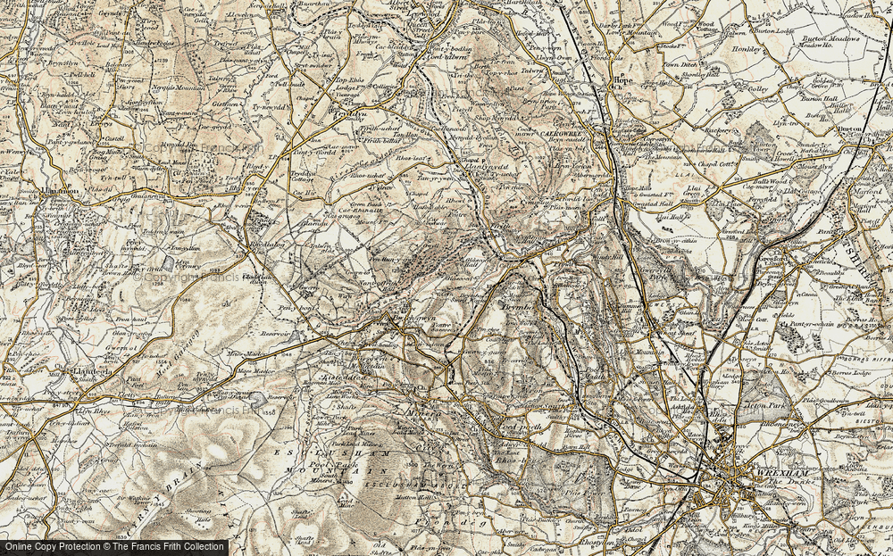 Old Map of Glascoed, 1902-1903 in 1902-1903