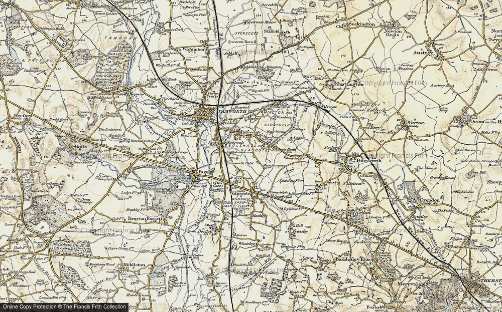 Old Map of Glascote, 1901-1902 in 1901-1902