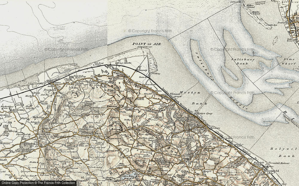 Old Map of Glasdir, 1902-1903 in 1902-1903