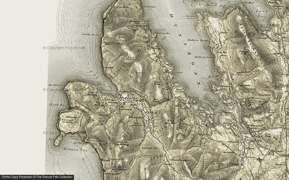 Old Map of Glasphein, 1909-1911 in 1909-1911