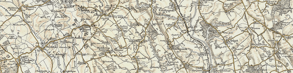 Old map of Woodlands in 1902