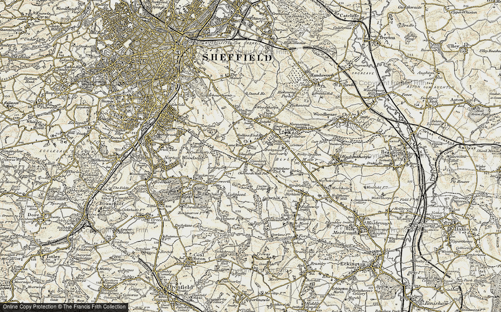 Old Map of Gleadless, 1902-1903 in 1902-1903