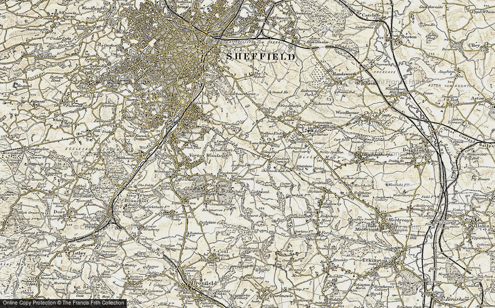 Old Map of Gleadless Valley, 1902-1903 in 1902-1903