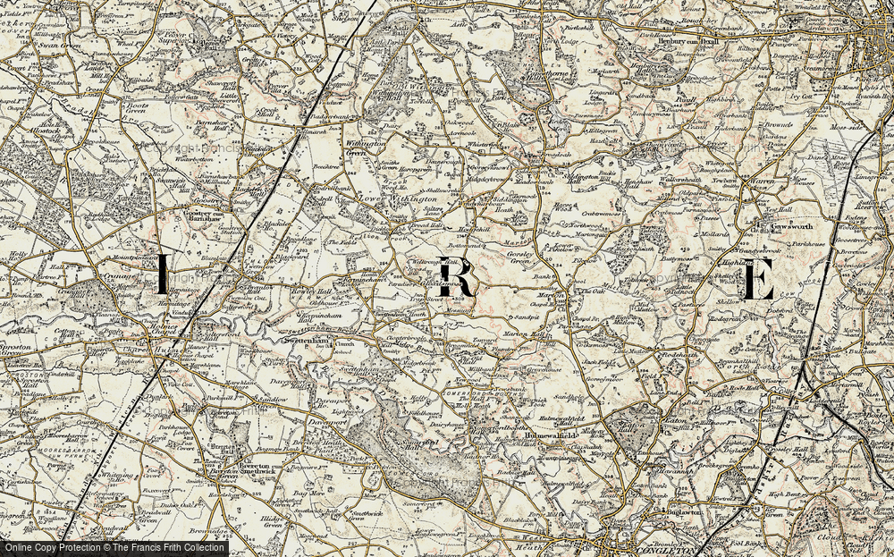 Old Map of Gleadmoss, 1902-1903 in 1902-1903