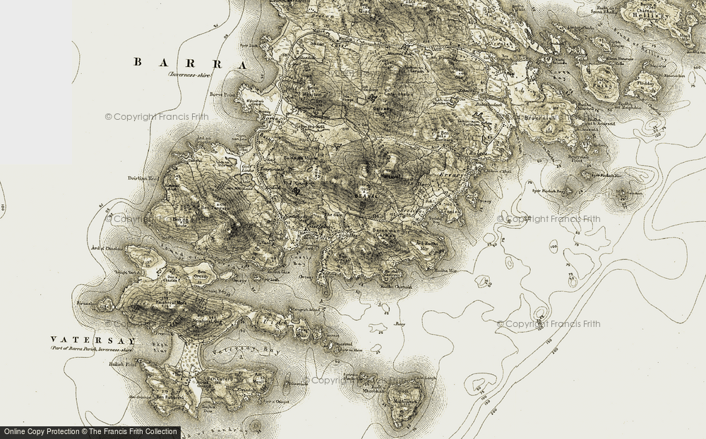 Old Map of Gleann, 1911 in 1911