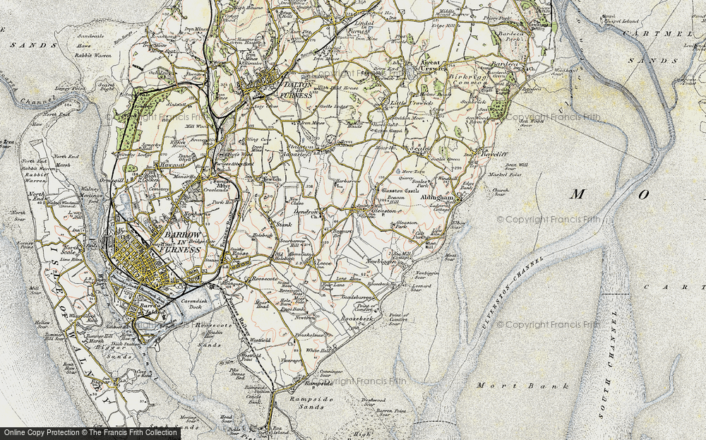 Old Map of Gleaston, 1903-1904 in 1903-1904