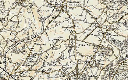 Old map of Glebe in 1897-1900