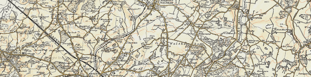 Old map of Glebe in 1897-1900
