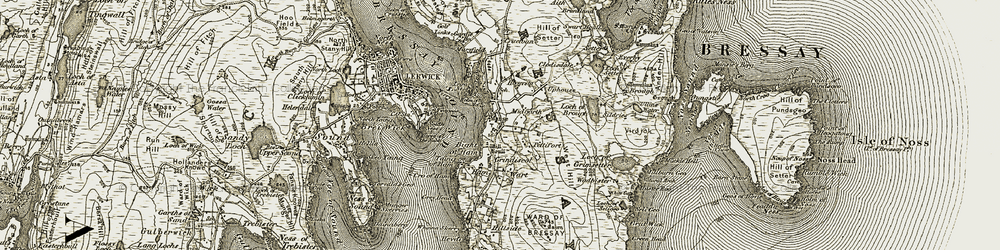 Old map of Glebe in 1912