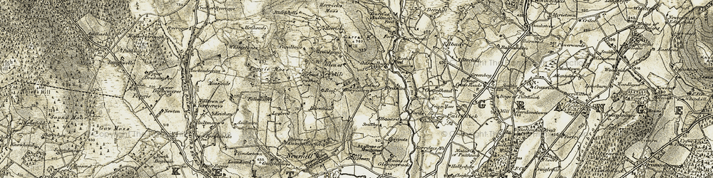 Old map of Allacardoch in 1910