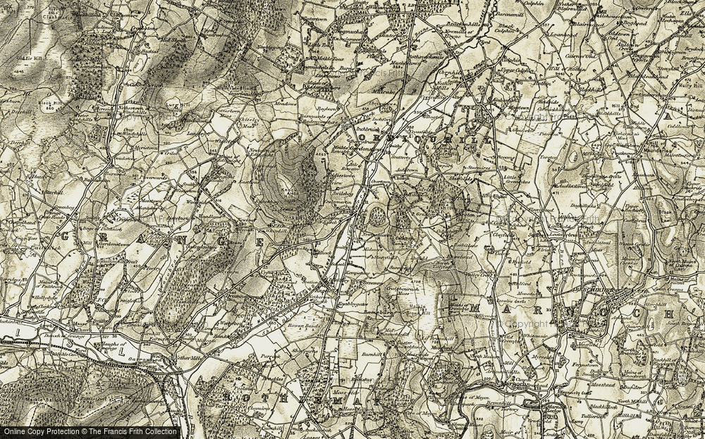 Old Map of Glenbarry, 1910 in 1910