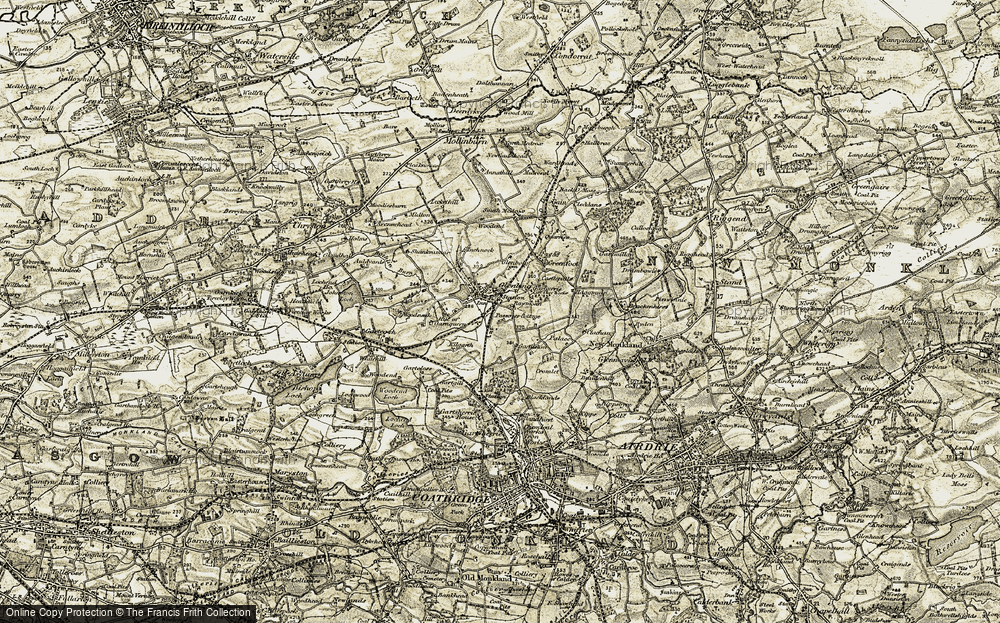 Old Map of Glenboig, 1904-1905 in 1904-1905