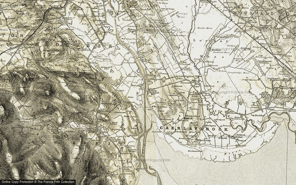 Old Map of Glencaple, 1901-1905 in 1901-1905