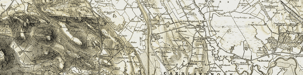 Old map of Glencaple in 1901-1905