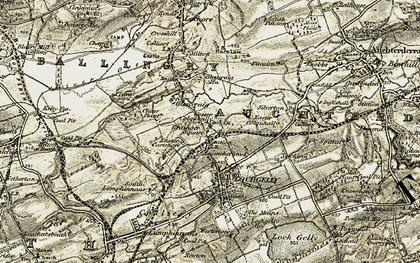 Old map of Glencraig in 1903-1908