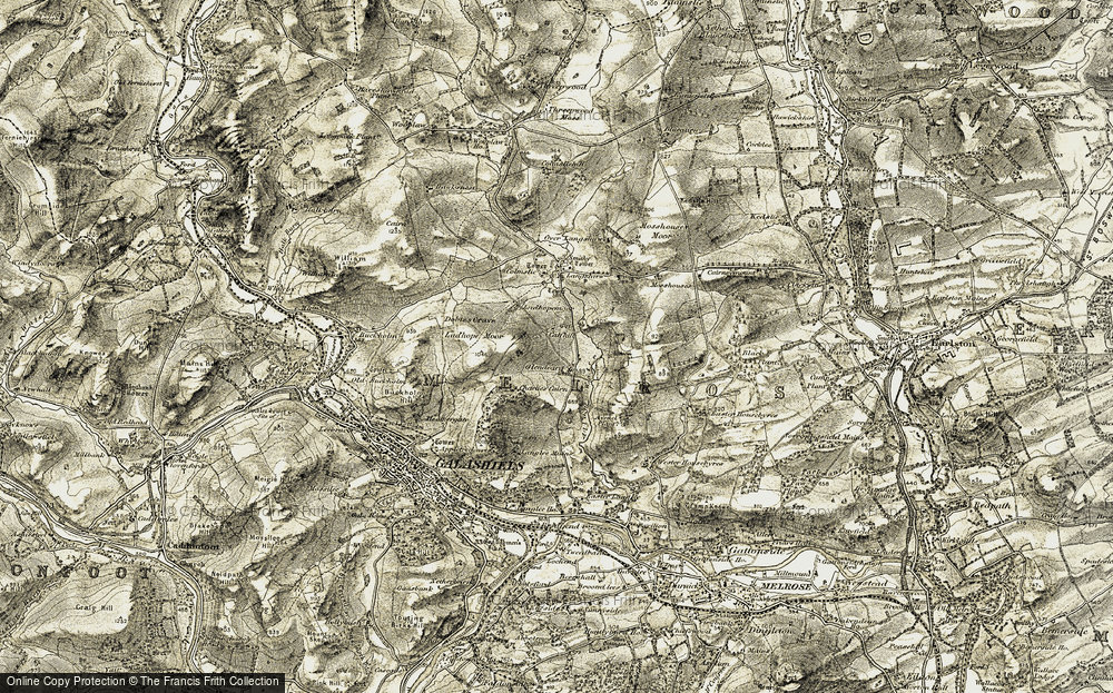 Old Map of Glendearg, 1901-1904 in 1901-1904