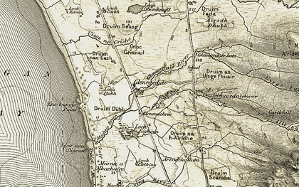 Old map of Glenegedale in 1905-1906