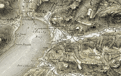 Old map of Glenelg in 1908-1909