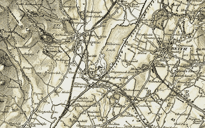 Old map of Glengarnock in 1905-1906