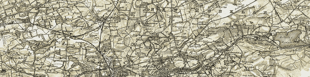 Old map of Glenmavis in 1904-1905