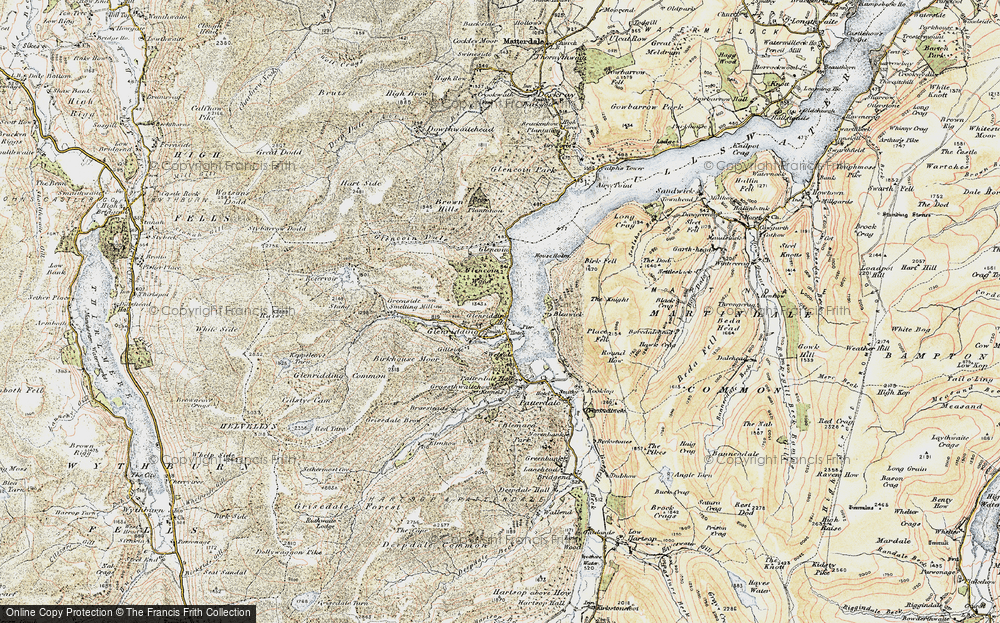 Old Map of Historic Map covering Blowick in 1901-1904