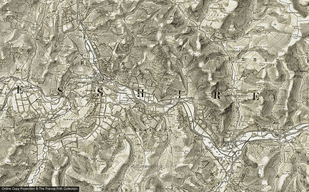 Old Map of Glentress, 1903-1904 in 1903-1904