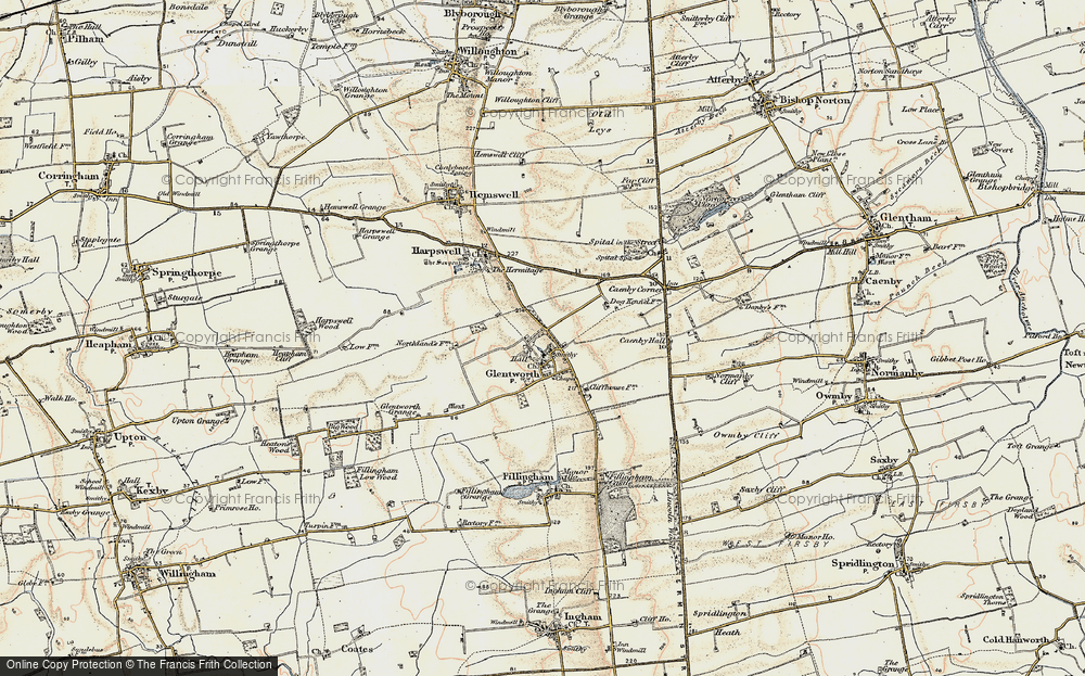 Old Map of Glentworth, 1903 in 1903