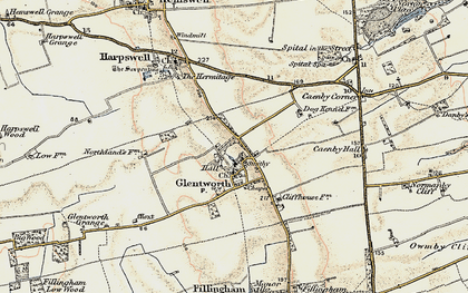 Old map of Glentworth in 1903