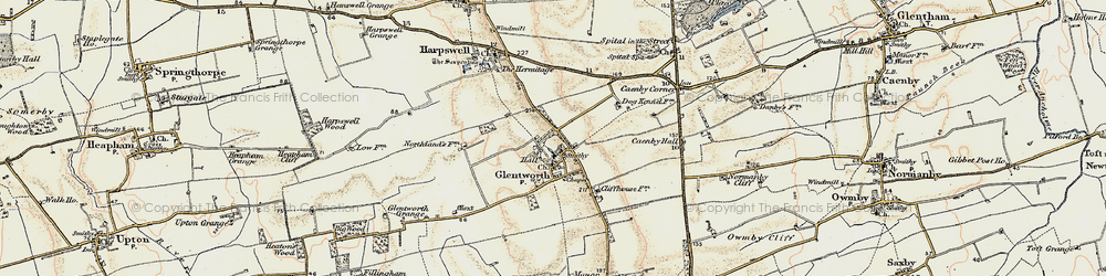 Old map of Glentworth in 1903