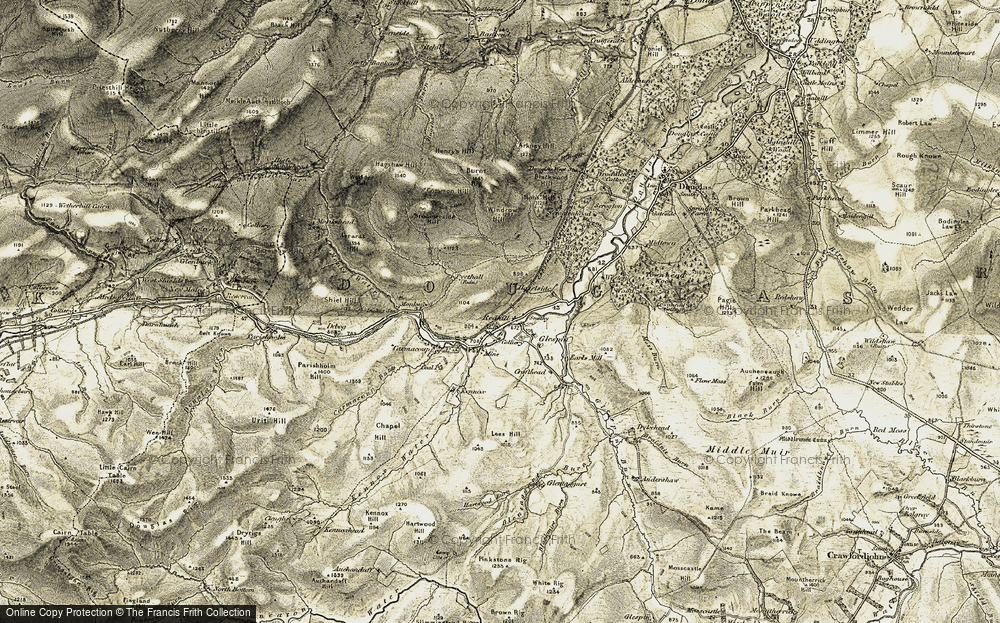 Old Map of Historic Map covering Windrow Hill in 1904-1905