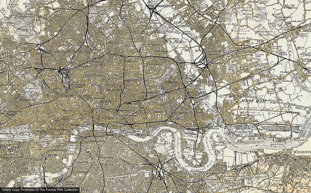 Old Map of Globe Town, 1897-1902 in 1897-1902