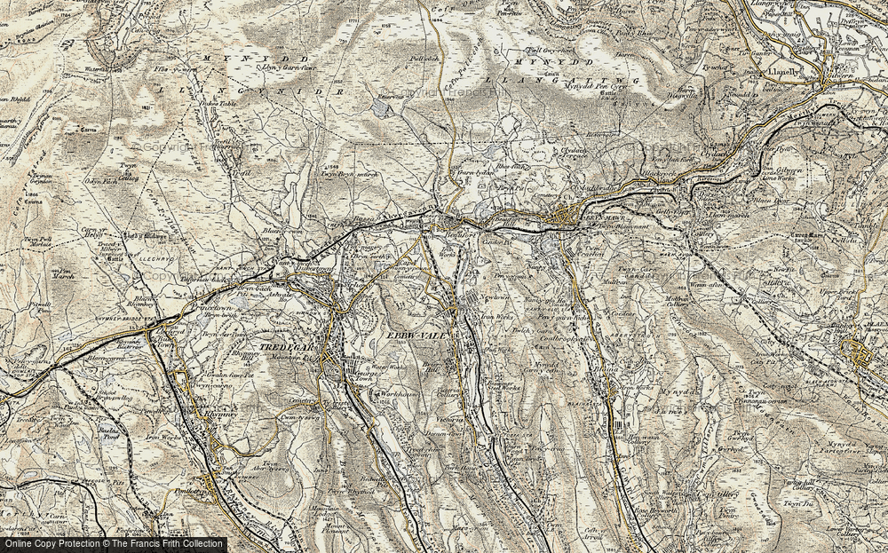 Old Map of Glyncoed, 1899-1900 in 1899-1900