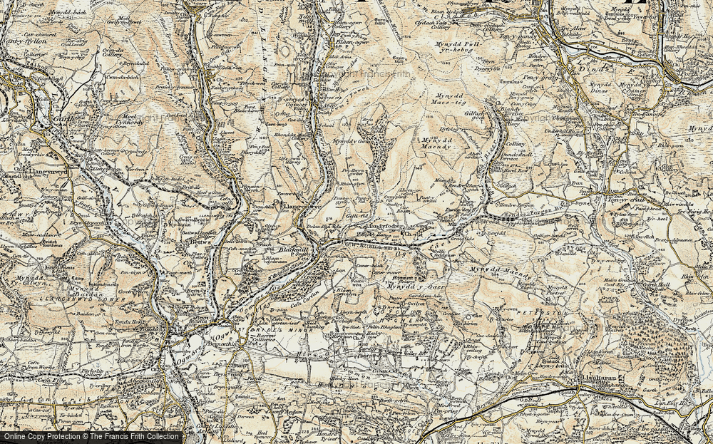 Old Map of Glynllan, 1899-1900 in 1899-1900