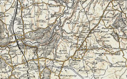 Old map of Glynmorlas in 1902