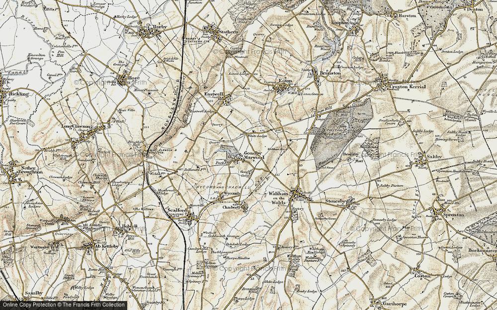 Old Map of Goadby Marwood, 1902-1903 in 1902-1903