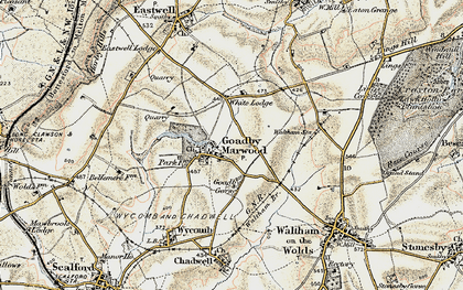 Old map of Goadby Marwood in 1902-1903