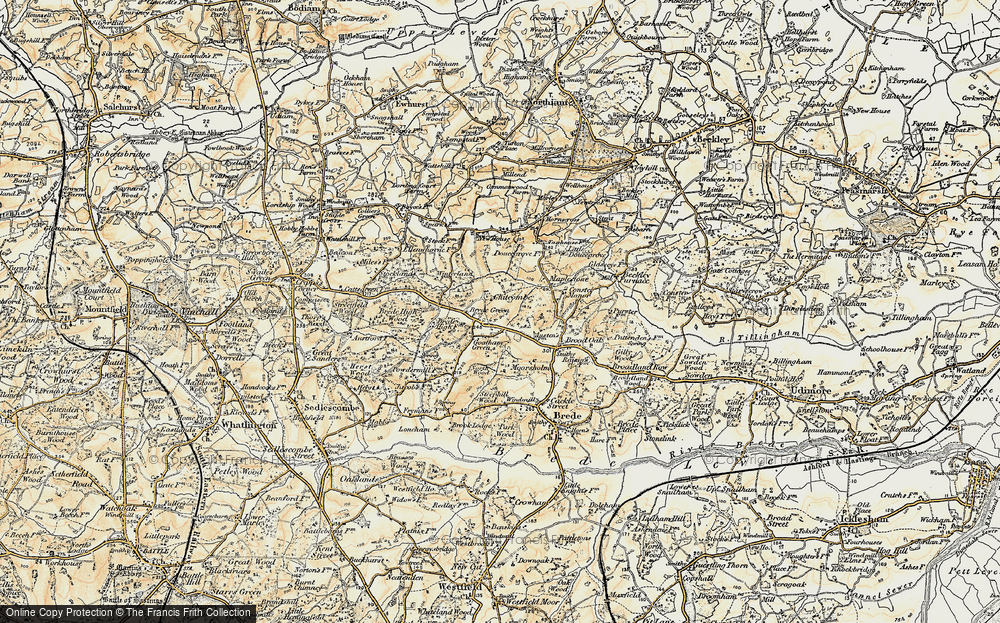 Old Map of Goatham Green, 1898 in 1898