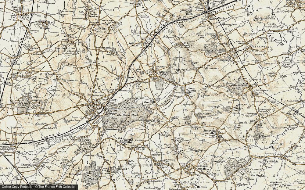 Old Map of Goathill, 1899 in 1899