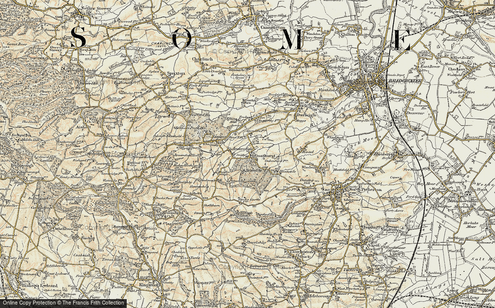 Old Map of Goathurst, 1898-1900 in 1898-1900