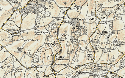Old map of Gobley Hole in 1897-1900