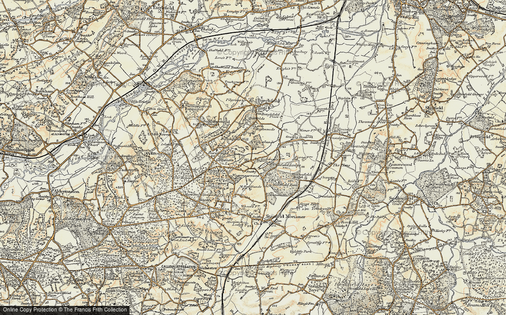 Old Map of Goddard's Green, 1897-1900 in 1897-1900