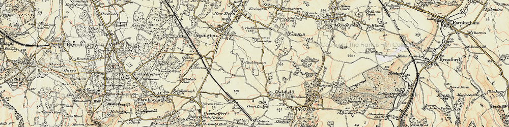 Old map of Woodlands in 1897-1902