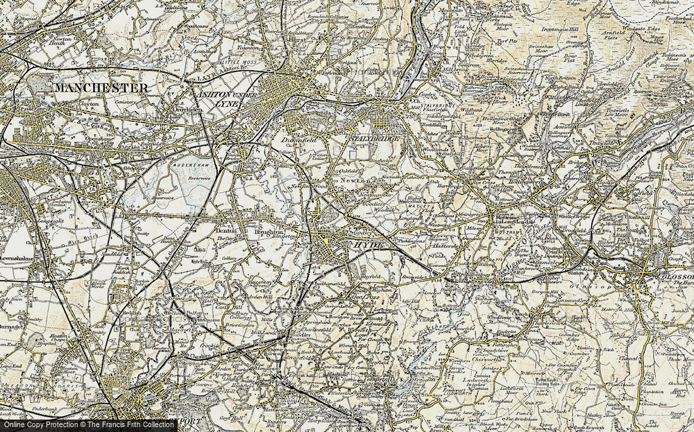 Old Map of Godley, 1903 in 1903