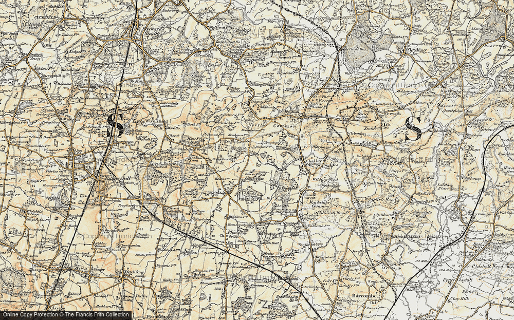 Old Map of Godleys Green, 1898 in 1898