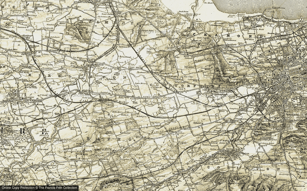Old Map of Historic Map covering Ashley in 1903-1904