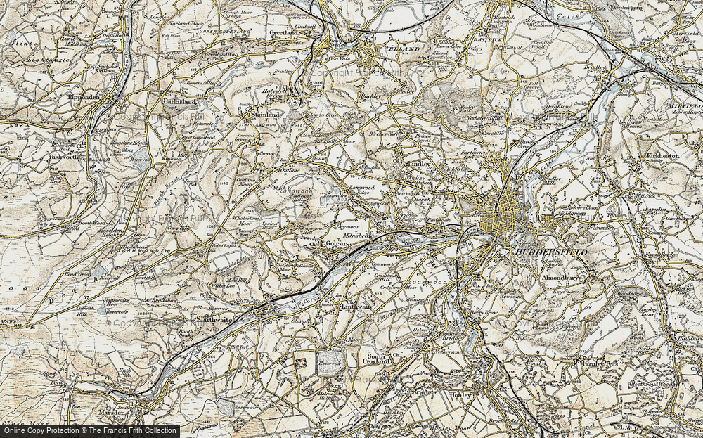Old Map of Golcar, 1903 in 1903